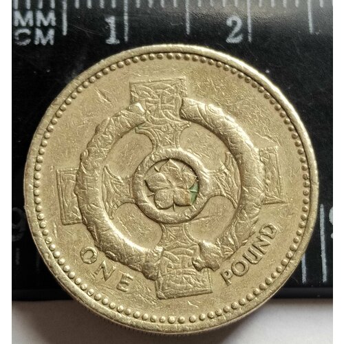 Великобритания 1 фунт стерлингов 1996. Кельтский крест. XF