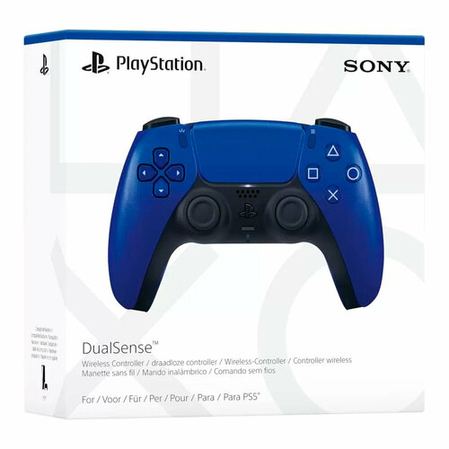 Геймпад Sony PS5 DualSense Controller (Cobalt Blue) геймпад sony dualsense midnight black чёрная полночь игра gran turismo 7 ps5