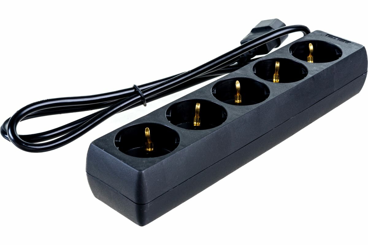 Сетевой фильтр ExeGate 5 Sockets 1.2m SPU-5-1.2B Black 221201