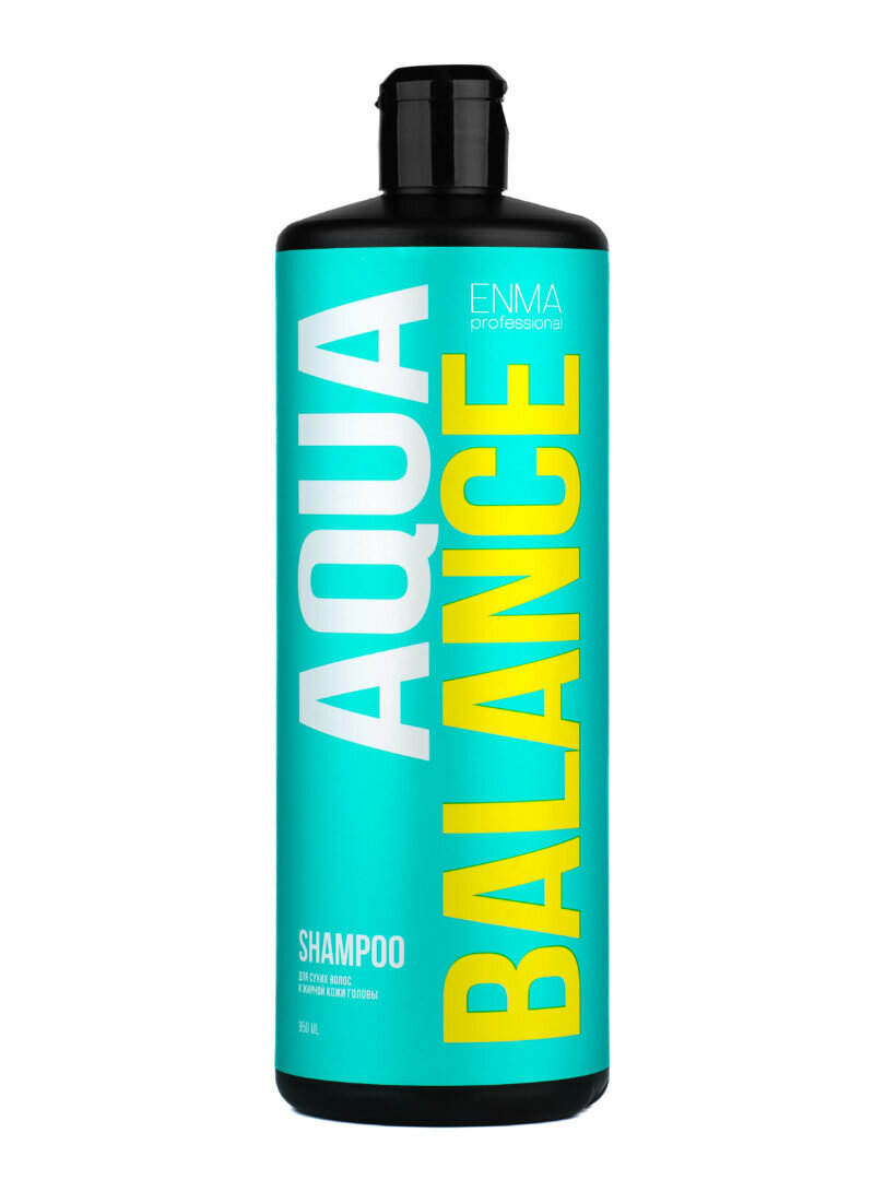 ENMA PROFESSIONAL Шампунь для сухих волос и жирной кожи головы Aqua Balance, 950 мл