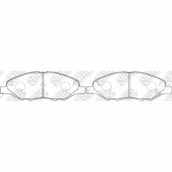 Колодки тормозные дисковые Nibk для NISSAN Cube (02-08), March (02-10) передние (4шт.)