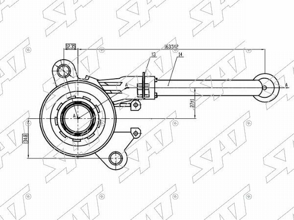 фото IPSASP_ST-30620-6299R Выжимная муфта сцепления NISSAN, RENAULT 1,5D