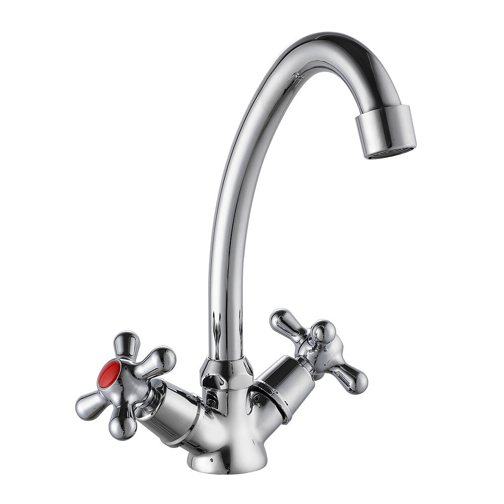 Смеситель для кухни Corsa Deco Simple L хром с высоким изливом двухвентильный 1010678