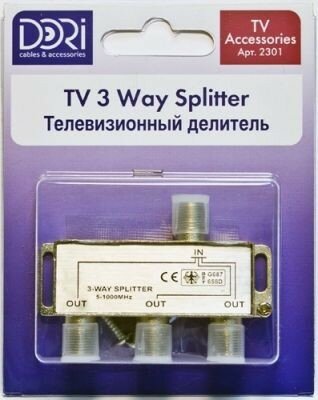 Другие товары 12 DORI splitter (делитель) на 3TV 5-1000MHz Без штекера BL 2301