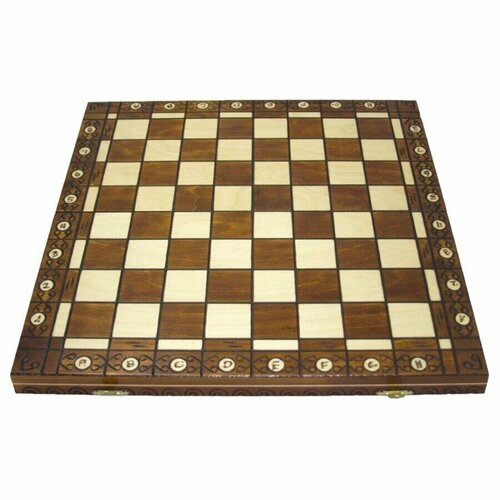 Шахматная доска деревянная складная 52 см Амбассадор шахматная доска деревянная 43х43см