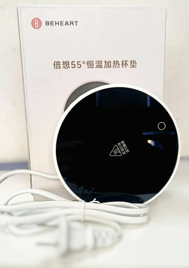 фото Подставка с подогревом для Чашки 55 градусов Xiaomi Beheart A06 черный