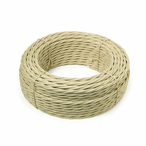 Электрический кабель Царский Стиль 2х2,5 мм2, 15 м, слоновая кость