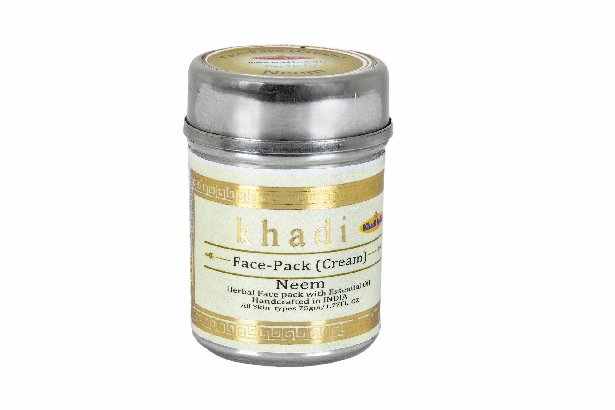 Face-Pack Cream NEEM, Khadi India (Маска-крем для лица НИМ, Кхади Индия), 75 г.