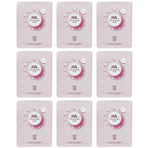 Seiyo Маска тканевая c гиалуроновой кислотой, смягчающая, 25 гр, 9 шт