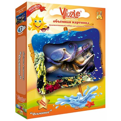 объемная картинка mini vizzle фея земляничка Vizzle Объемная картинка виззл Осьминог К0002