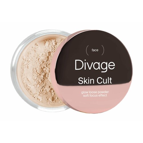 DIVAGE Пудра рассыпчатая сияющая для лица Skin Cult Glow Loose Powder, 7 г