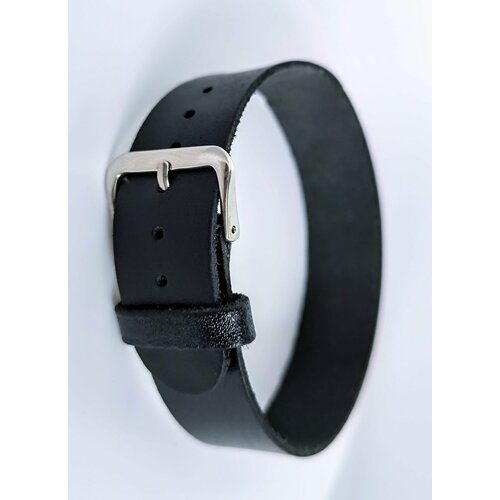 Ремешок , фактура матовая, диаметр шпильки 1 мм, размер 18мм, черный