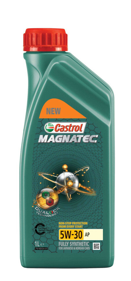 Синтетическое моторное масло Castrol Magnatec 5W-30 AP, 1 л, 1 шт.