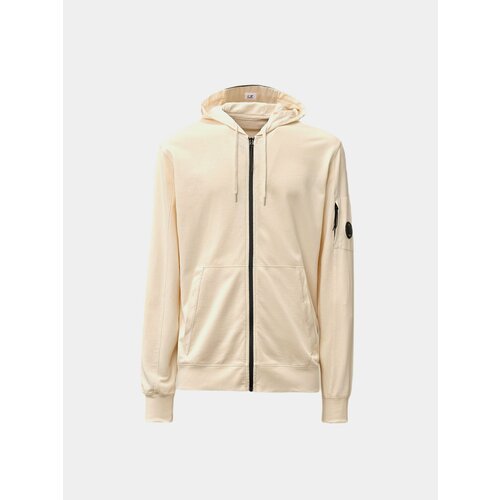 Худи C.P. Company Light Fleece Zipped Hoodie, размер S, бежевый