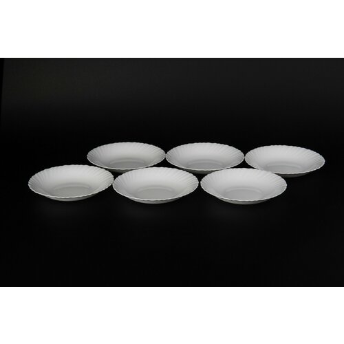 Тарелка суповая 300 мл стеклокерамика белая Комплект - 6 шт 1102₽