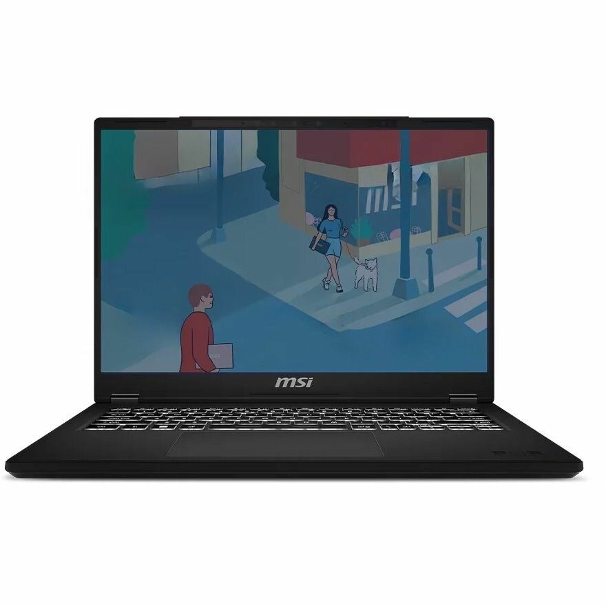 Ноутбук MSI 9S7-14L112-088 i5-13420H/16GB/512GB SSD/Iris Xe graphics/14” FHD+ IPS/WiFi/BT/cam/DOS/black - фото №5