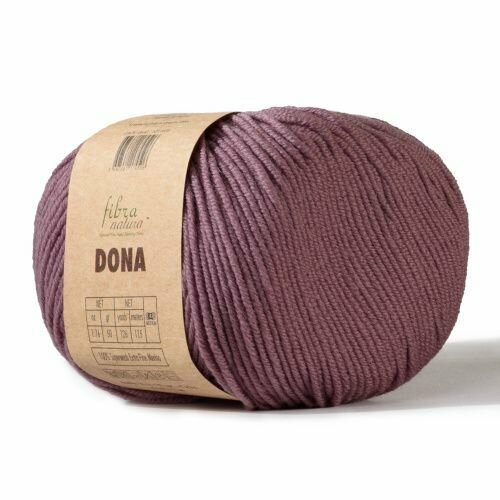 Пряжа Dona Fibra Natura (106-43), 50г, 115м, 100% меринос экстрафайн (2 шт.)