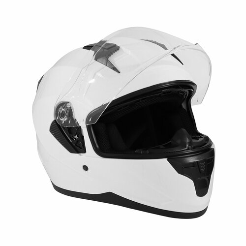 Шлем интеграл с двумя визорами, размер M, модель BLD-M67E, белый глянцевый 9845752