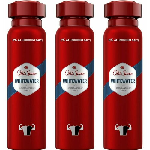 аэрозольный дезодорант old spice whitewater 250 мл Old Spice Дезодорант мужской, Аэрозольный Whitewater 150 мл, 3 шт