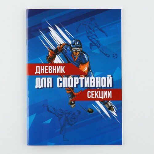 Дневник для спортивной секции синий 32 стр148 х 21 см 308₽