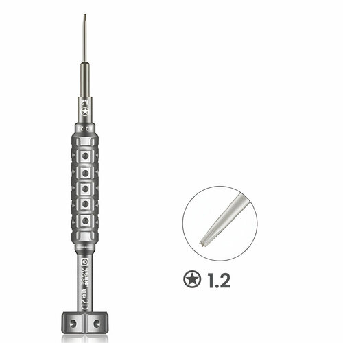 Отвертка звезда для точных работ AMAOE AD-2D, TS4 (P5) Pentalobe 1,2 мм