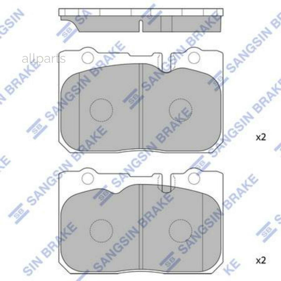 SANGSIN BRAKE SP4159 SP4159 колодки дисковые передние! \ Lexus LS 400, Toyota Celsior UCF20 94-00