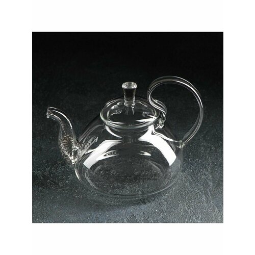 Чайник стеклянный заварочный с метал ситом Элегия 800 мл 1000₽