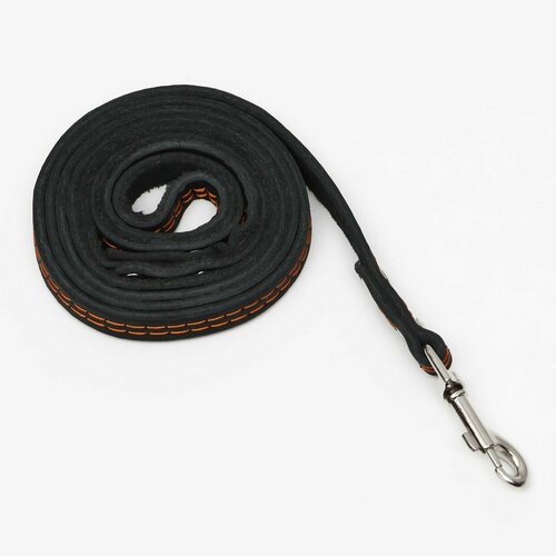 Поводок Пижон кожаный чёрный простроченный поводок цепочка для домашних животных автоматическое выдвижное креативное поводок с двумя головками