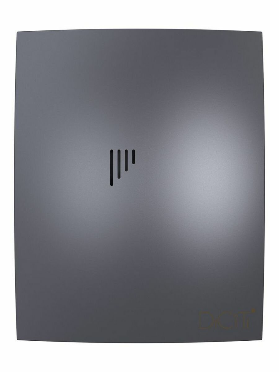 Вентилятор накладной DICITI BREEZE-5C-Dark-gray-metal, D125 мм обр. клапан