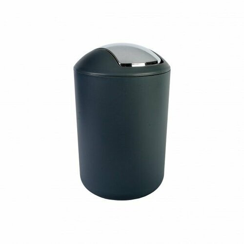 Ведро AXENTIA 5 литров из черного пластика крышка качели диам 20 см высота 29 см 1345₽