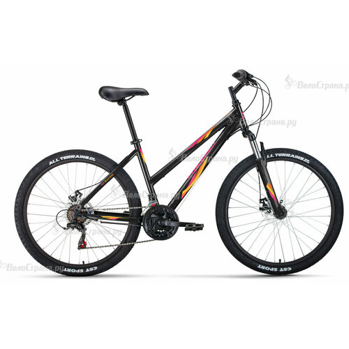 Женский велосипед Forward Iris 26 2.0 D (2022) 17 Черно-розовый (156-170 см) женский велосипед stinger laguna std 27 2022 17 синий 161 178 см