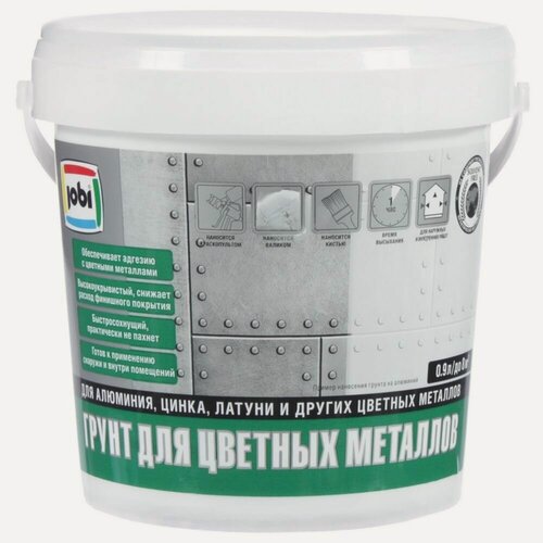 Изображение товара Джоби грунтовка по металлу белая (0,9кг)