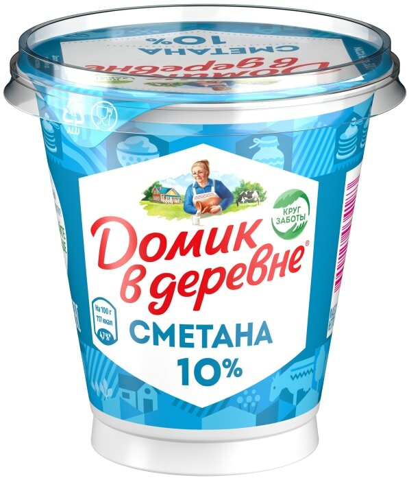 Сметана Домик в деревне 10% 300г