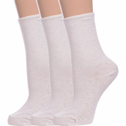 Носки Альтаир, 3 пары, размер 23, бежевый носки альтаир 3 пары размер 23 25 бежевый