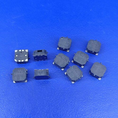 10 штук Пьезоизлучатель (Buzzer) 8,6х8,6х4 SMD звуковой (black) от DISCOLUX (арт. 78664)