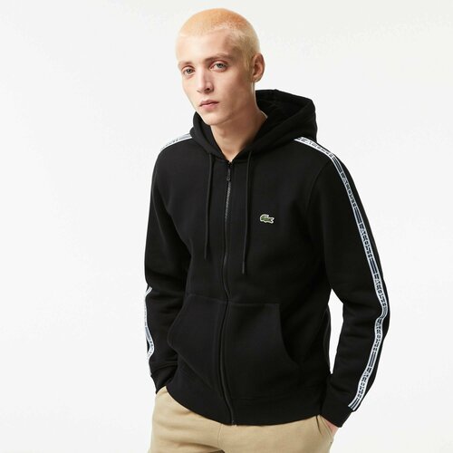 Толстовка LACOSTE, размер T6, черный толстовка lacoste sh1204 166 t6