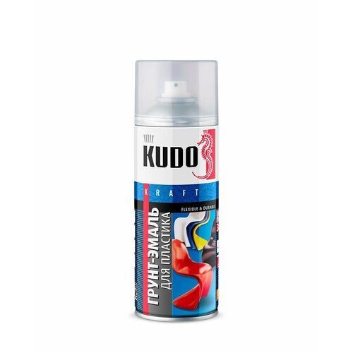 Грунт-эмаль KUDO KU-6006 для пластика красная 520мл грунт эмаль kudo для пластика графит