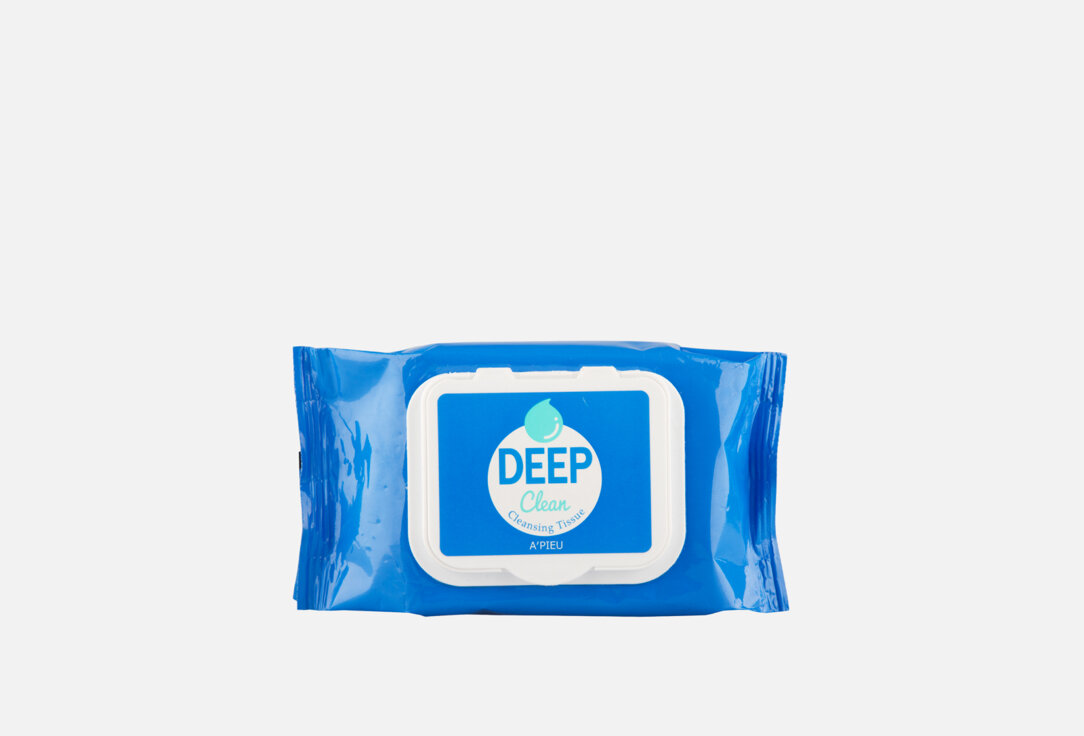 Салфетки для снятия макияжа A'Pieu, DEEP CLEAN cleansing tissue 25мл