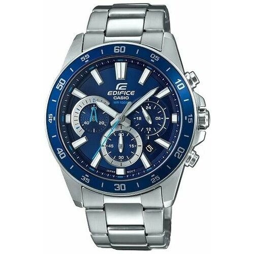 Наручные часы CASIO, серый, голубой casio edifice efv 570d 7avuef
