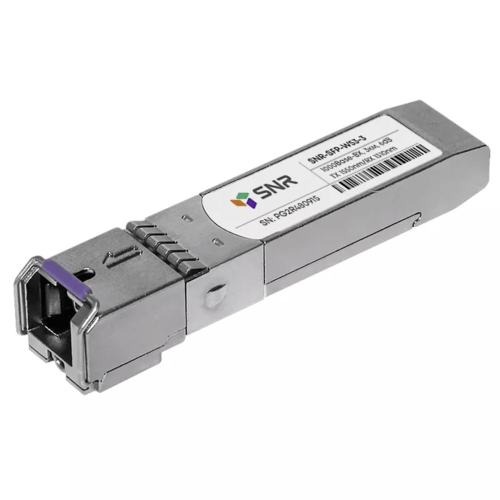 snr sfp w53 3 модуль sfp wdm дальность до 3км 6db 1550нм sfp w53 3 Модуль SFP WDM, дальность до 3км (6dB), 1550нм