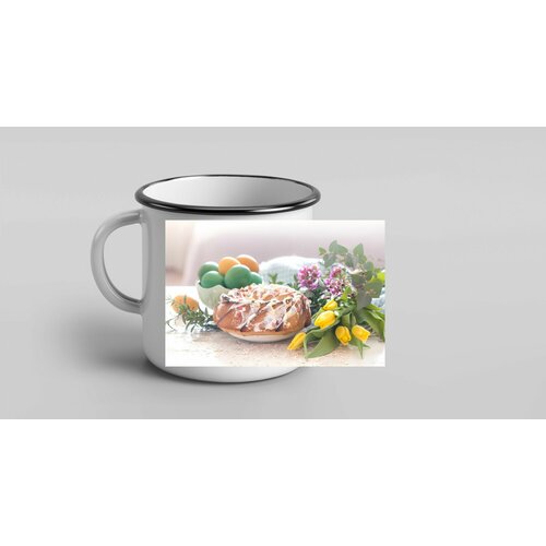 Кружка Mewni-Shop металлическая эмалированная Пасха - 0006 890₽