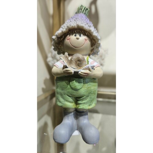 Красивая статуэтка с улиткой декор и интерьер в дом 1390₽