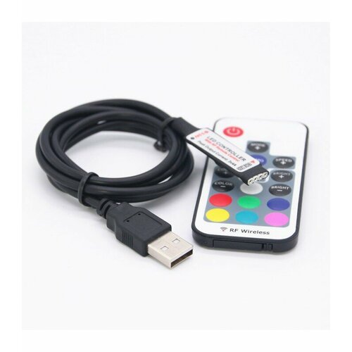 Контроллер RGB, мини USB RF, 5-24 В, 12 А, 60-288 Вт