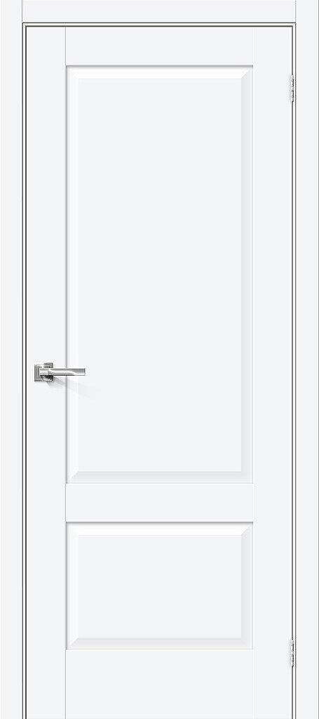 Дверь Прима-12 White Silk Браво, Bravo 200*80 + коробка и наличники