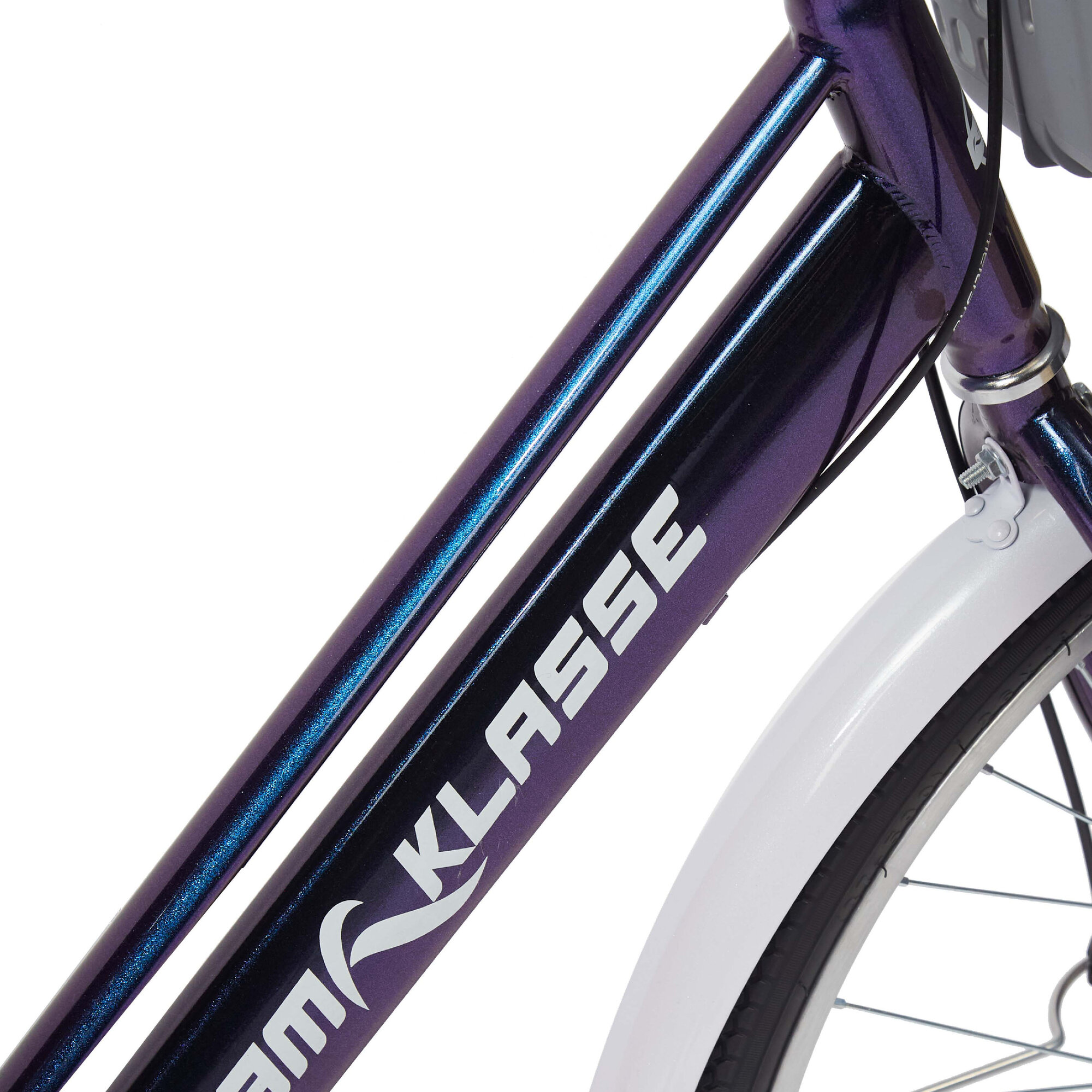 Прогулочный велосипед Team Klasse E-2-E, фиолетовый, диаметр колес 26 дюймов