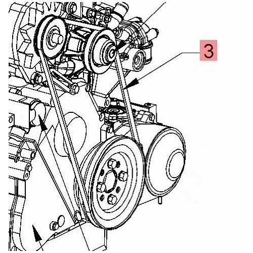 398470 Клиновой ремень генератора HAMM