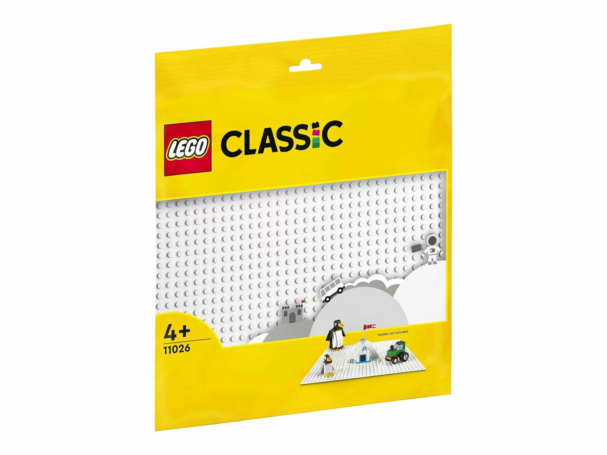 Детали LEGO Classic 11026 Белая базовая пластина, 1 дет.