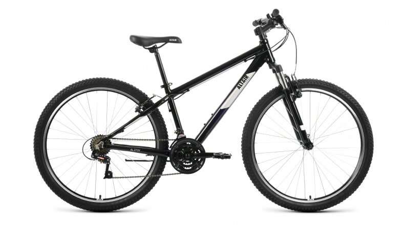 Велосипед горный FORWARD ALTAIR AL 27.5 V 2022 рама 17 RBK22AL27207, черный/серебристый