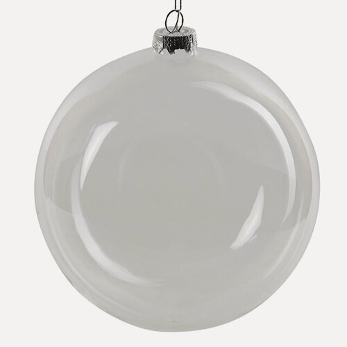 Изображение товара Стеклянный елочный шар Royal Classic 15 см, прозрачный, Winter Deco, 2000522
