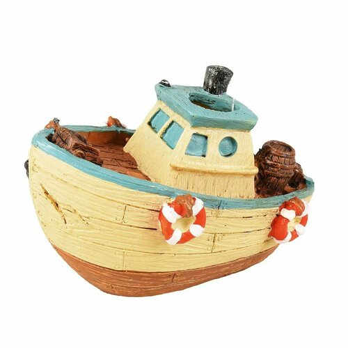 Грот для аквариума Корабль Flamingo 12 х 8 х 7 см полирезин FL410258 1820₽